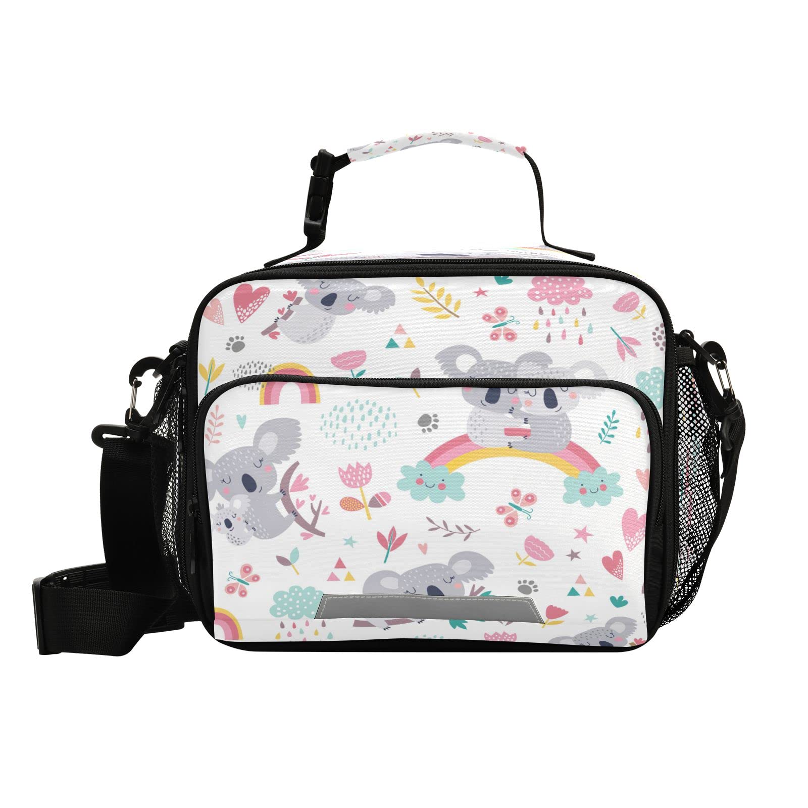 **Insulated Lunch Box for School, Work & Travel - Cute Koala Design Cooler Bag with Shoulder Strap for Students, Teens, Women & Men - Perfect for School Lunches, Office Meals & Picnics**