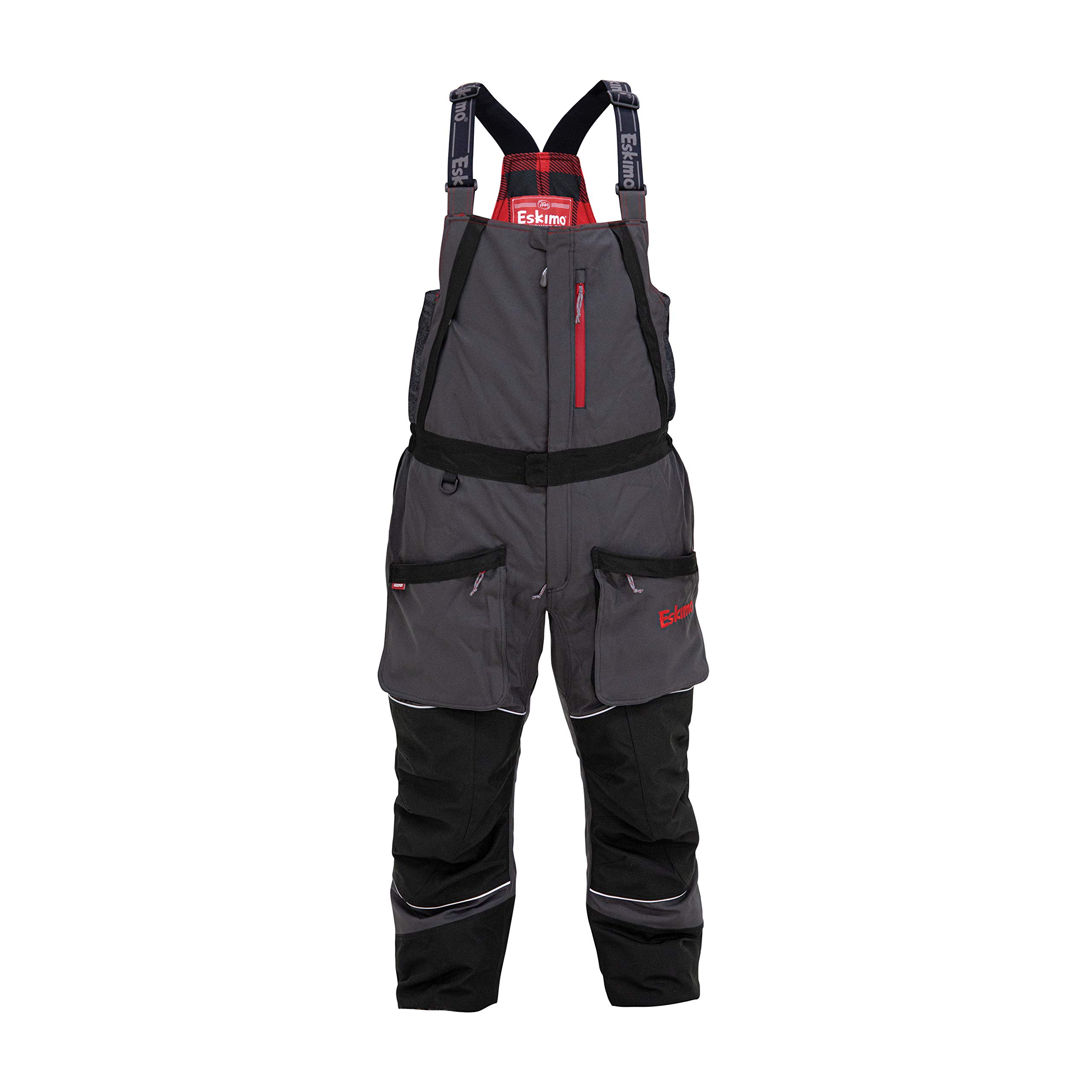 Eskimo Men's Keeper Insulated Bib Overalls - Waterproof Snow Bib Pants for Ice Fishing, Hunting & Winter Work - Heavy Duty Cold Weather Gear for Outdoor Activities