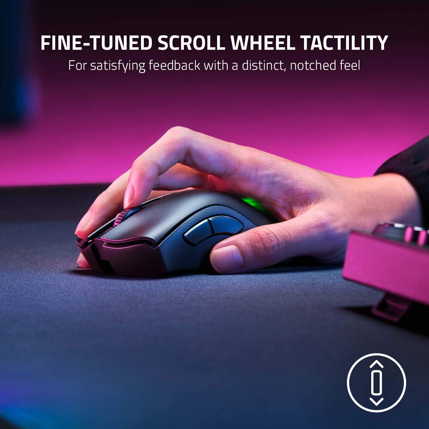 Razer DeathAdder V2 Pro Wireless Gaming Mouse - 20K DPI Optical Sensor, 3X Faster Optical Switches, Chroma RGB Lighting, 70-Hour Battery Life, 8 Programmable Buttons (Classic Black) | Perfect for FPS, MOBA & MMO Gaming, Esports & Professional Workstations