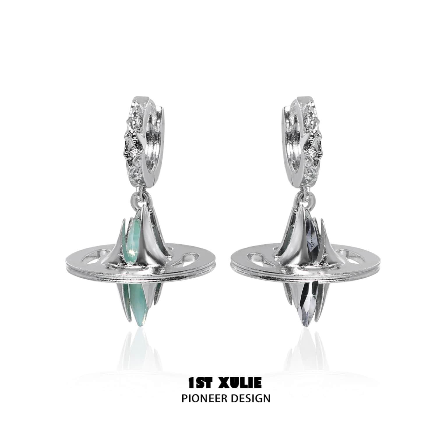 Star Trails S925 18K Platinum Plated Moissanite Diamond Earrings for Women - Elegant Wedding, Anniversary, Party & Evening Wear Jewelry Gift