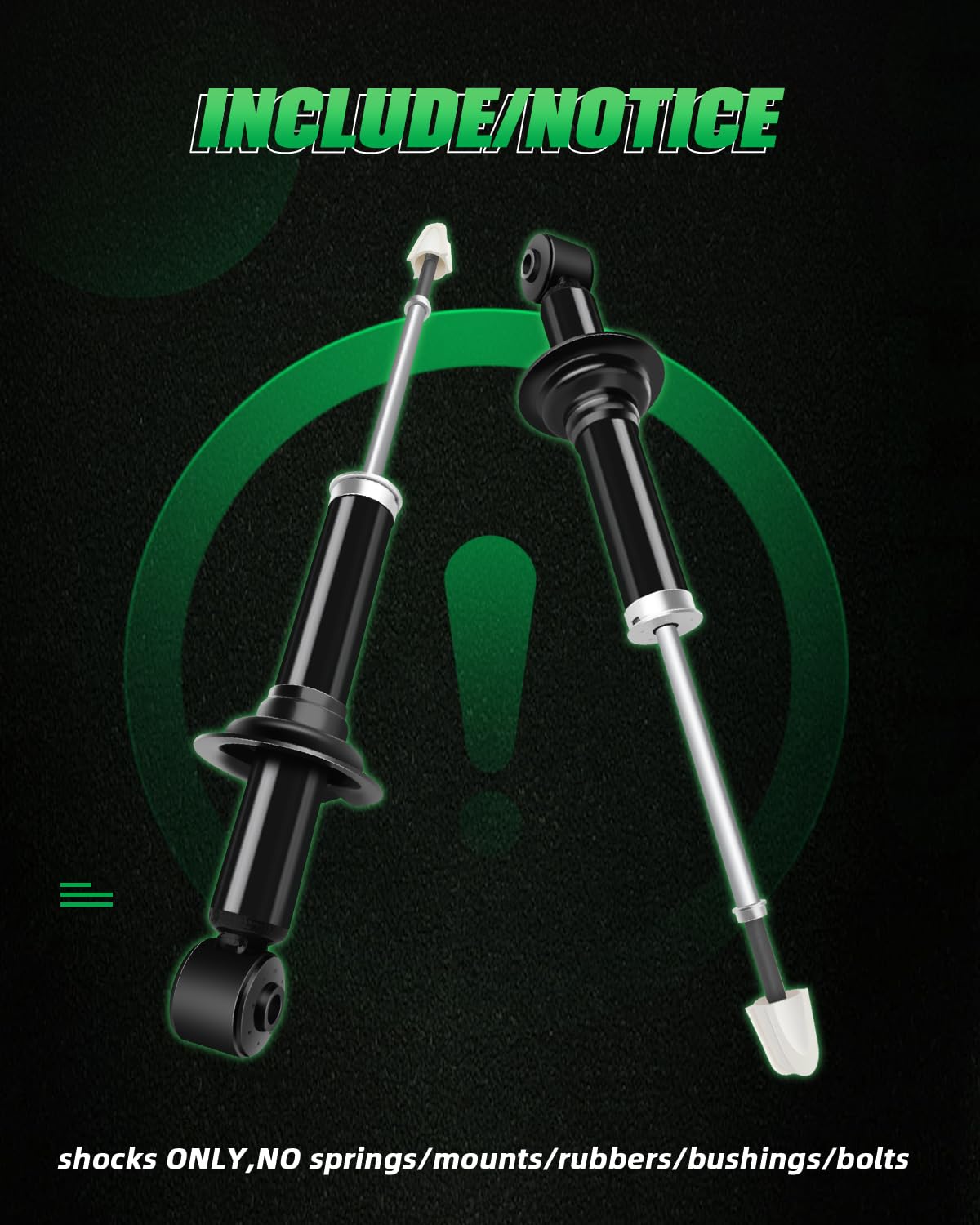 SCITOO Complete Shock Absorber & Strut Kit for Mitsubishi Outlander 2003-2004 - Front & Rear Suspension Replacement - Perfect for Off-Roading, Daily Commuting & Smooth Ride Comfort