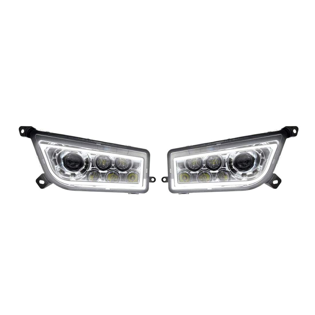 Metra Electronics Polaris RZR Extreme LED Headlight with DRL Halo - MPS-RZ1LEDH - High Performance Powersports Lighting for Off-Road Adventures & Night Riding
