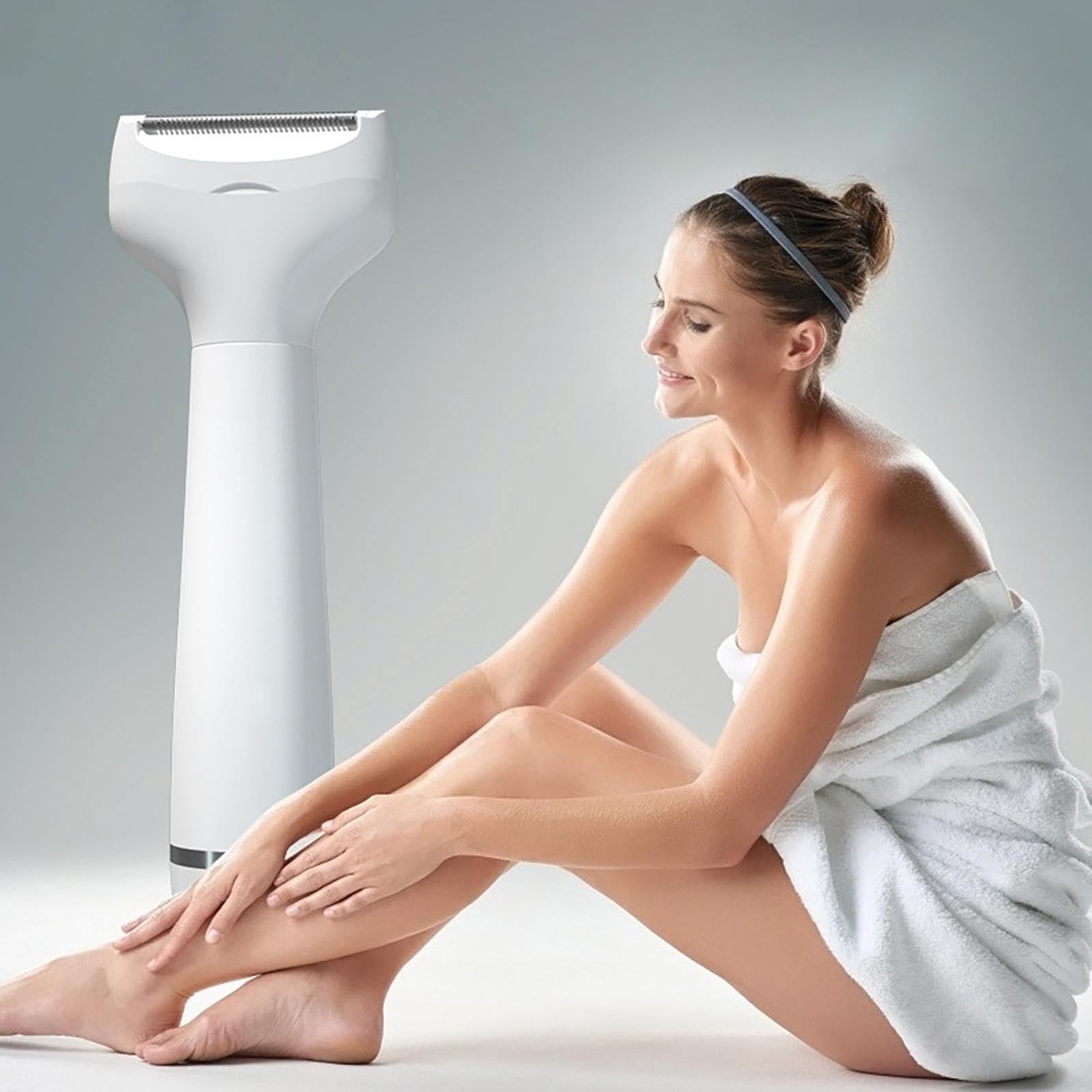 5 in 1 Electric Shaver Razor for Women - Painless Hair Remover for Face, Nose, Eyebrow, Armpit, Legs & Bikini Area | Rose Gold | Perfect for Travel, Gym & Daily Grooming