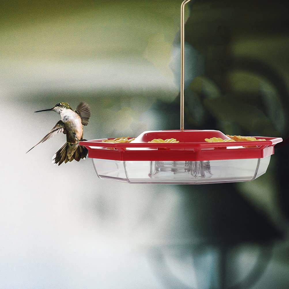 16 Pcs Plastic Bird Feeder Flowers - Outdoor Pet Bird Feeding Tool & Garden Decor for Wild Birds - Attract Hummingbirds & Enhance Your Backyard