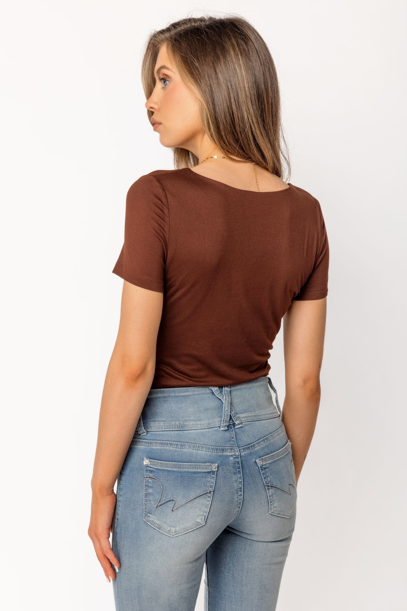 Women's Short Sleeve Square Neck T-Shirt - Casual Summer Blouse for Women | Perfect for Beach, Vacation & Everyday Wear