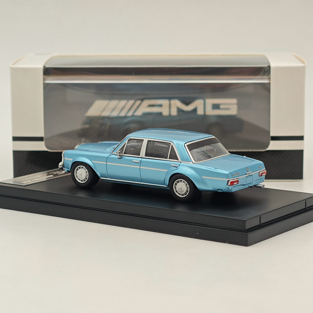 1:64 Scale Mercedes Benz 300SEL W109 AMG Blue Diecast Model Car - Collectible Toy for Display, Gifts & Racing Enthusiasts - Perfect for Home Decor, Office Display and Car Collections