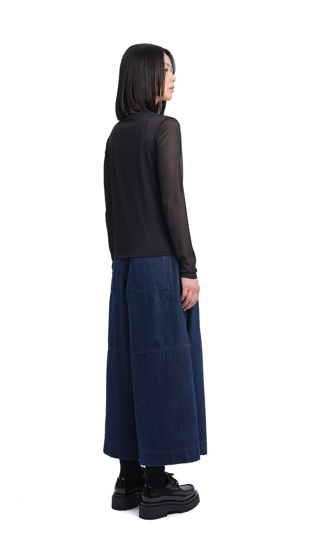 Sheer Mock Neck Top for Women - Elegant Long Sleeve Blouse for Casual Wear, Office, Date Night & Layering