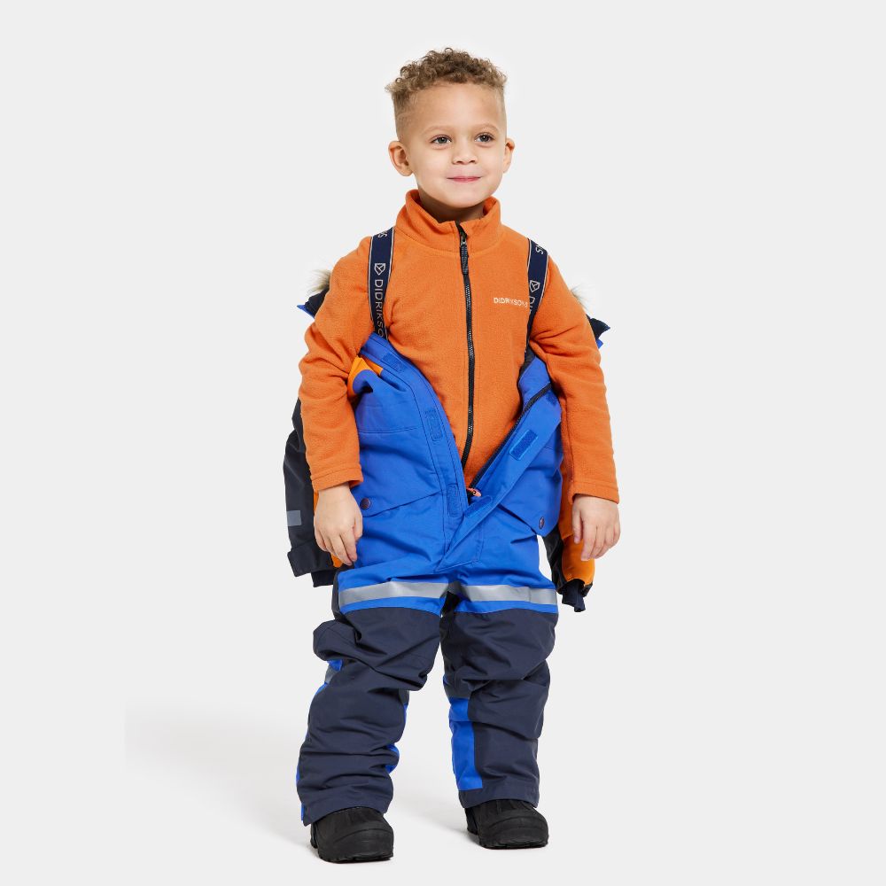 Didriksons Bjarven III Kids Snowsuit - Waterproof Winter Jacket & Pants Set for Boys & Girls, Caribbean Blue - Perfect for Snow Play, Skiing & Outdoor Winter Activities