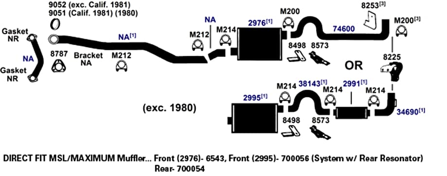 AP Exhaust Muffler 700056 - For Car & Truck Exhaust Systems
