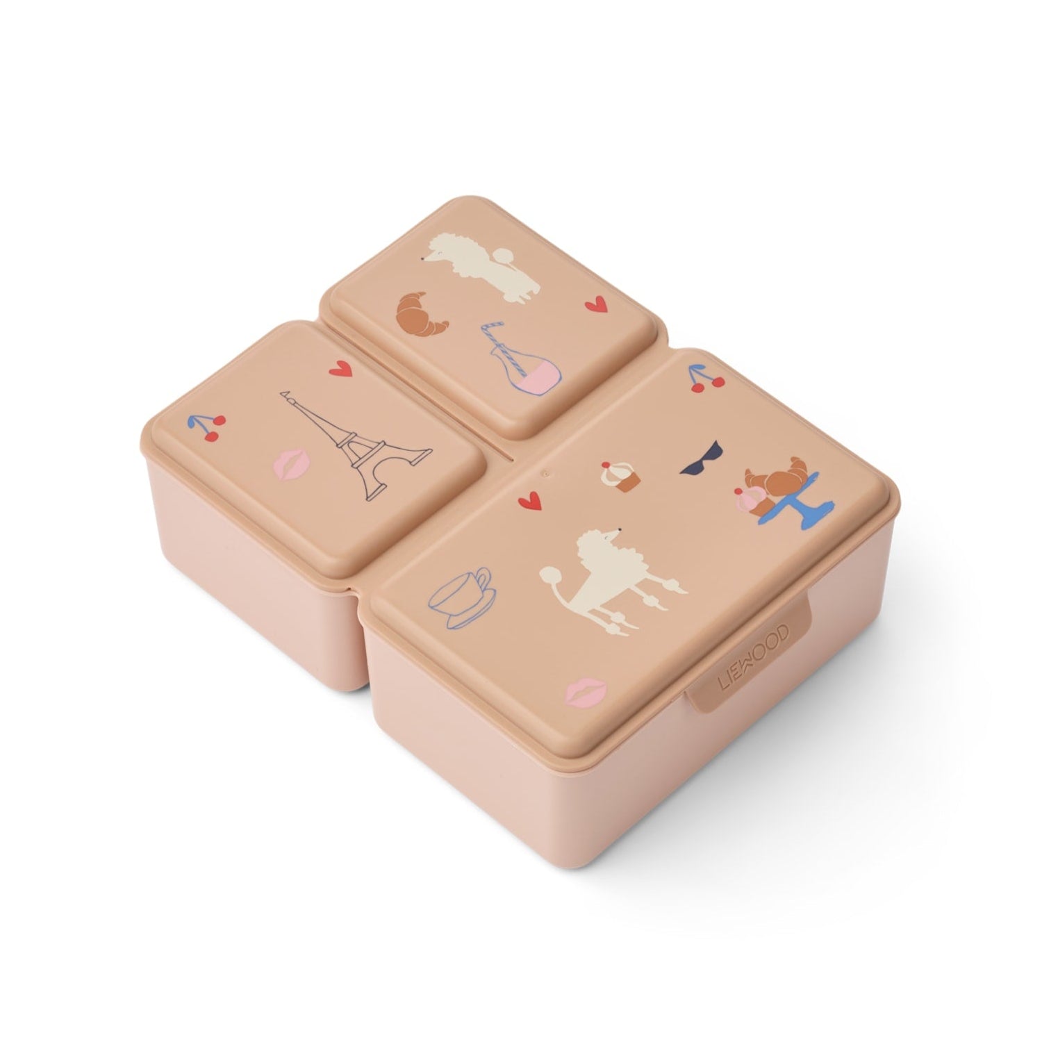LIEWOOD Insulated Kids Lunch Box for School - Leak Proof Bento Box with Handle, Paris & Tuscany Design | Perfect for School Lunches, Picnics & Travel