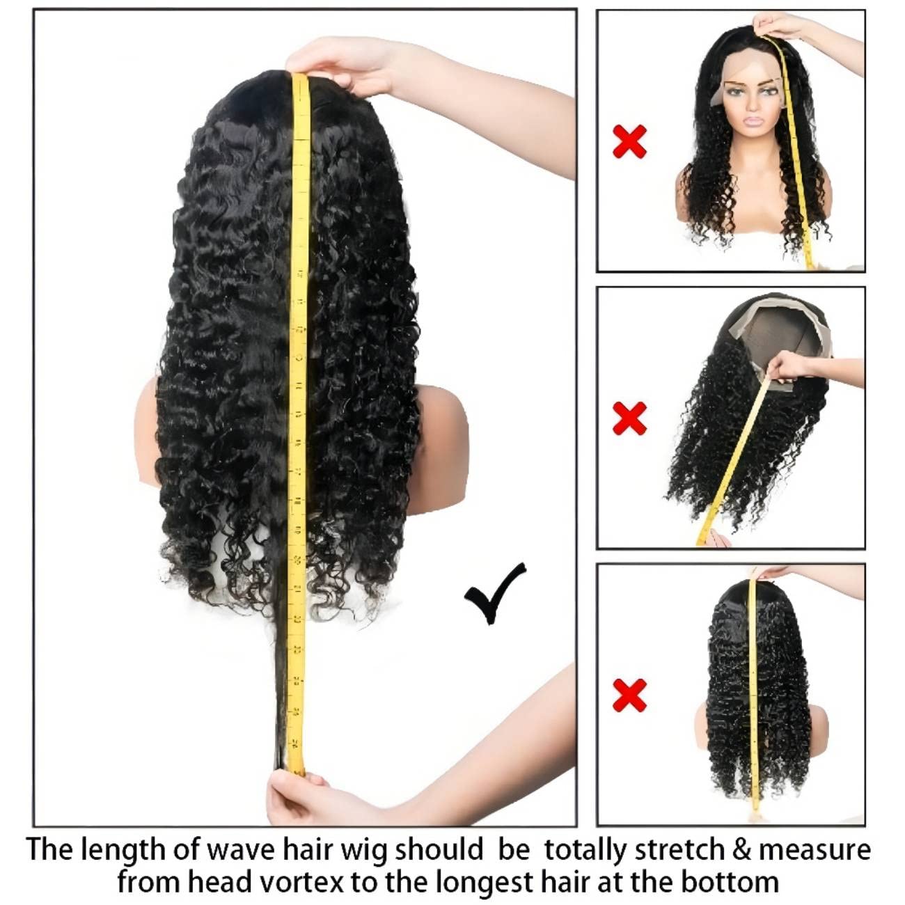 13x4 Water Wave Lace Front Wigs Human Hair - Pre Plucked with Baby Hair 180% Density Natural Black 22 Inch for Black Women | Perfect for Daily Wear, Parties & Special Occasions