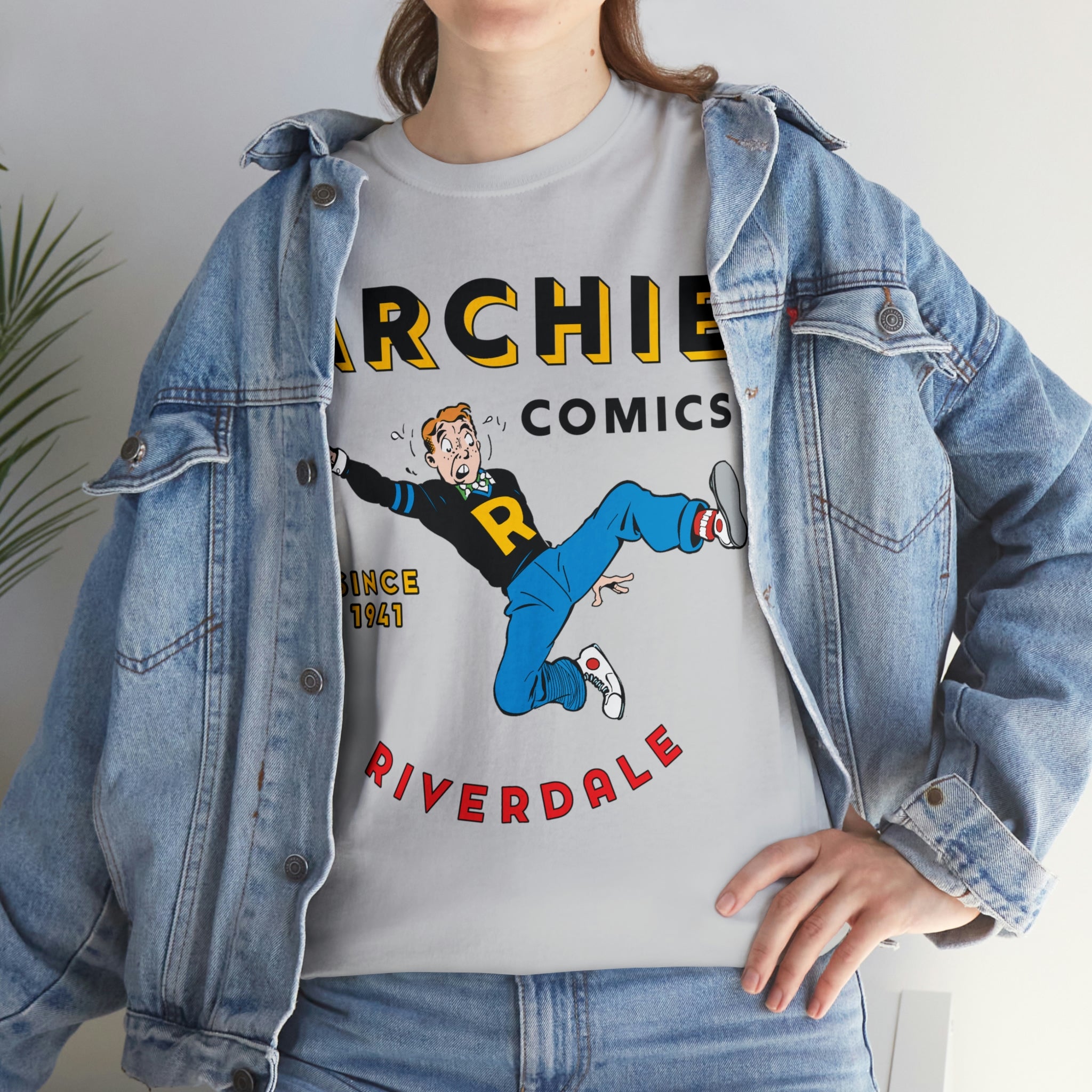 Archie Comics Since 1941 T-Shirt - Unisex Heavy Cotton Tee Featuring Archie Andrews - Perfect for Comic Fans, Casual Wear & Vintage Style Outfits