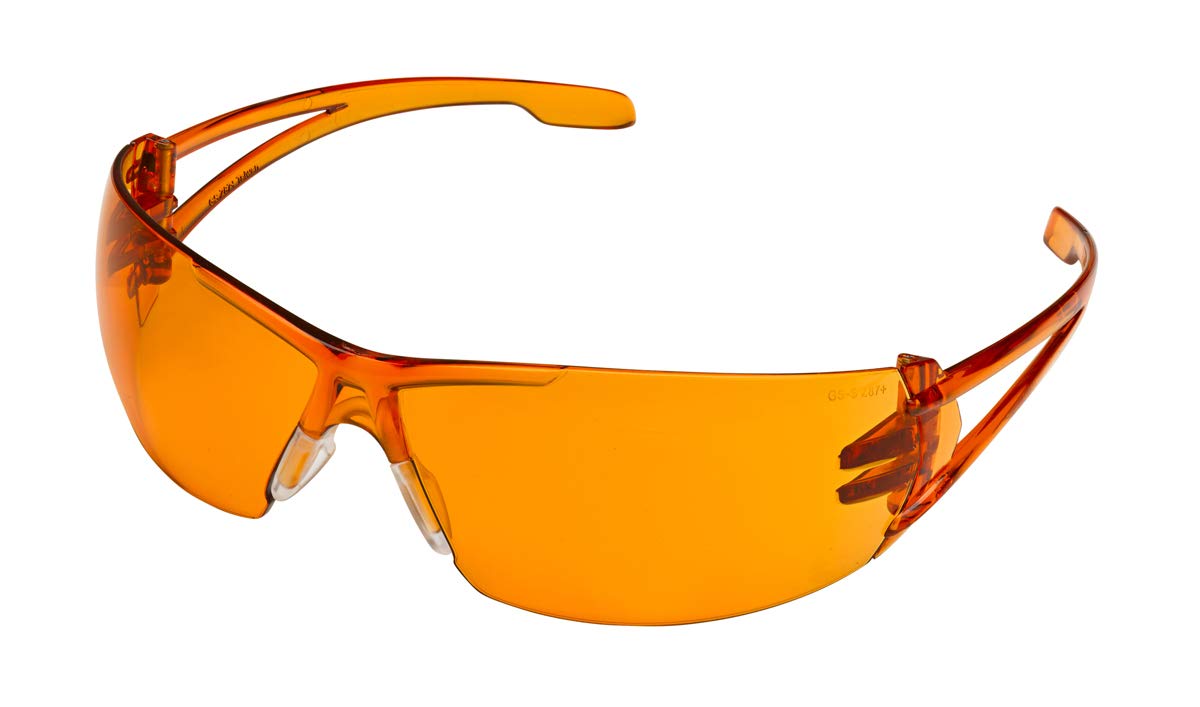 JSP® Amber Safety Goggles - Protective Eyewear for Lab, Dental, and Medical Use - UV Protection & Anti-Fog for Clear Vision