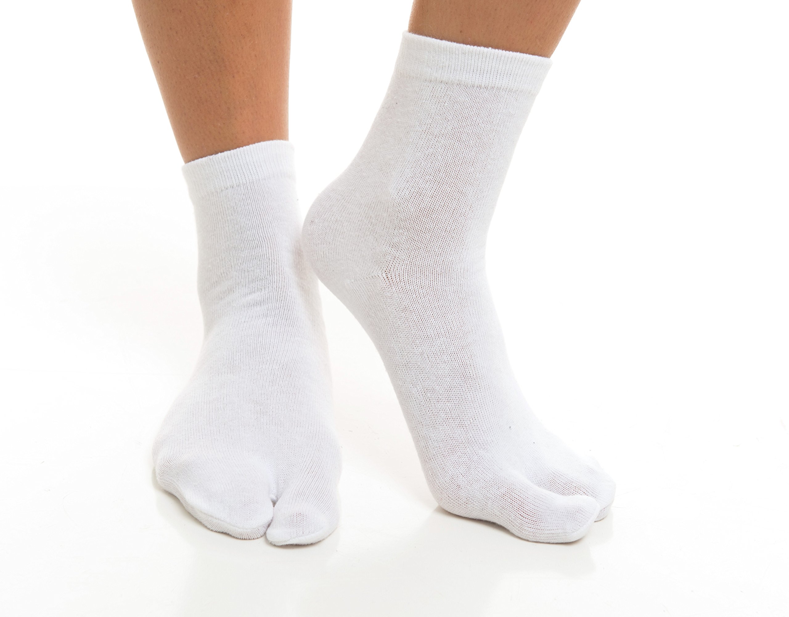Premium V-Toe Split Toe Flip-Flop Socks for Men & Women - Japanese Tabi Style Cotton Blend Socks - Perfect for Yoga, Massage, and Home Relaxation