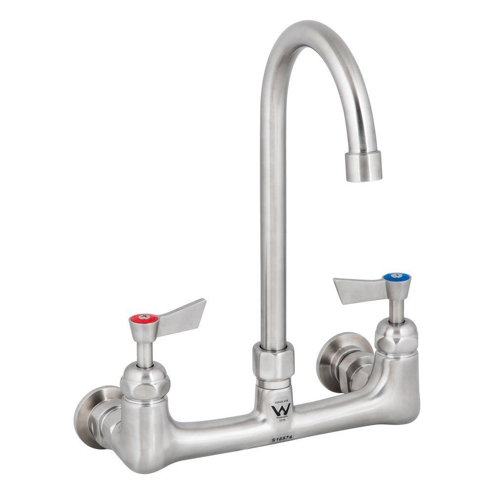 3Monkeez Stainless Steel Exposed Wall Mount Faucet with 12