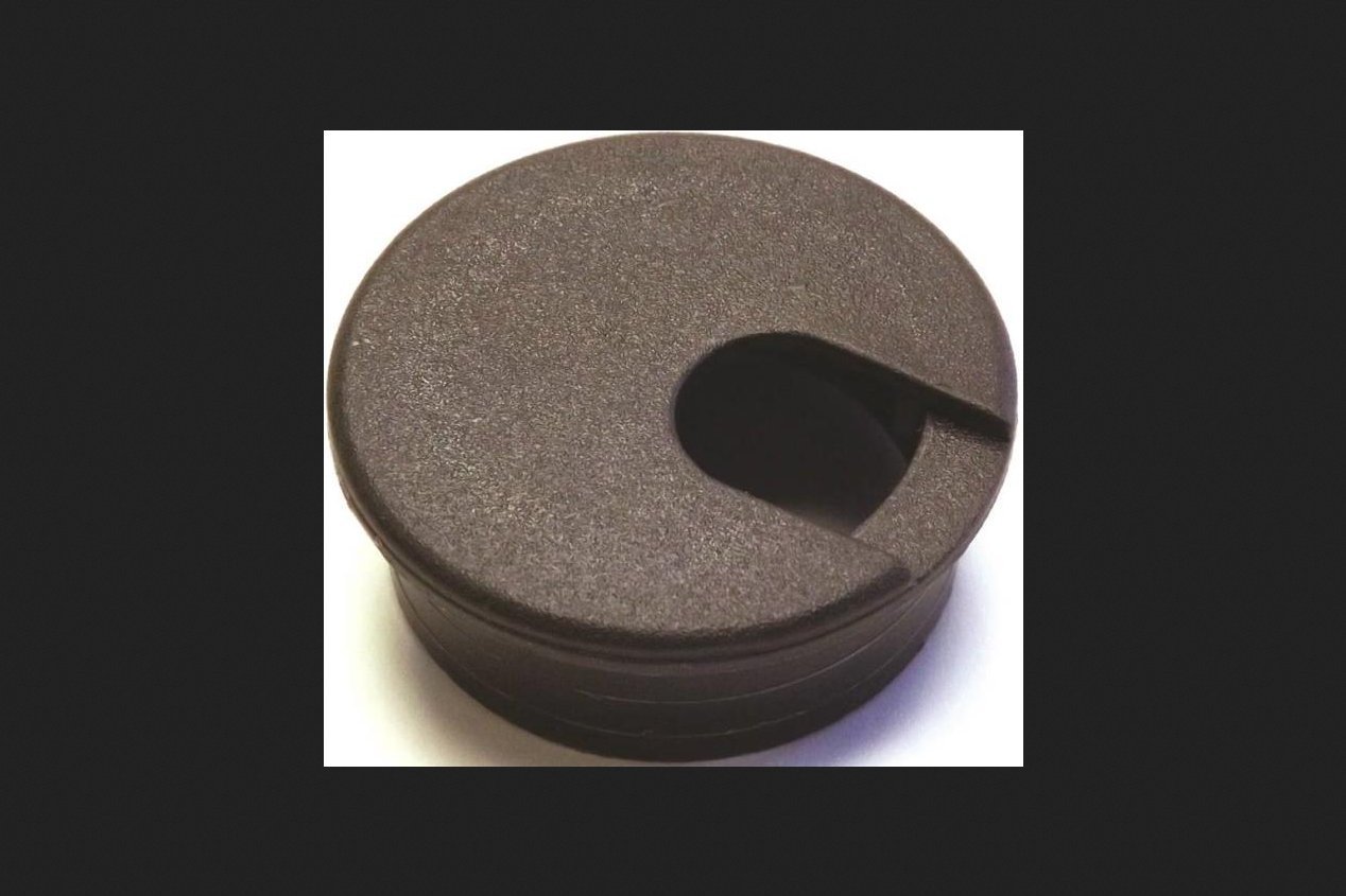 Jandorf 1-3/4 Inch Grommet Desk Grommets in Walnut Brown - Perfect for Cable Management in Home Offices & Workspaces