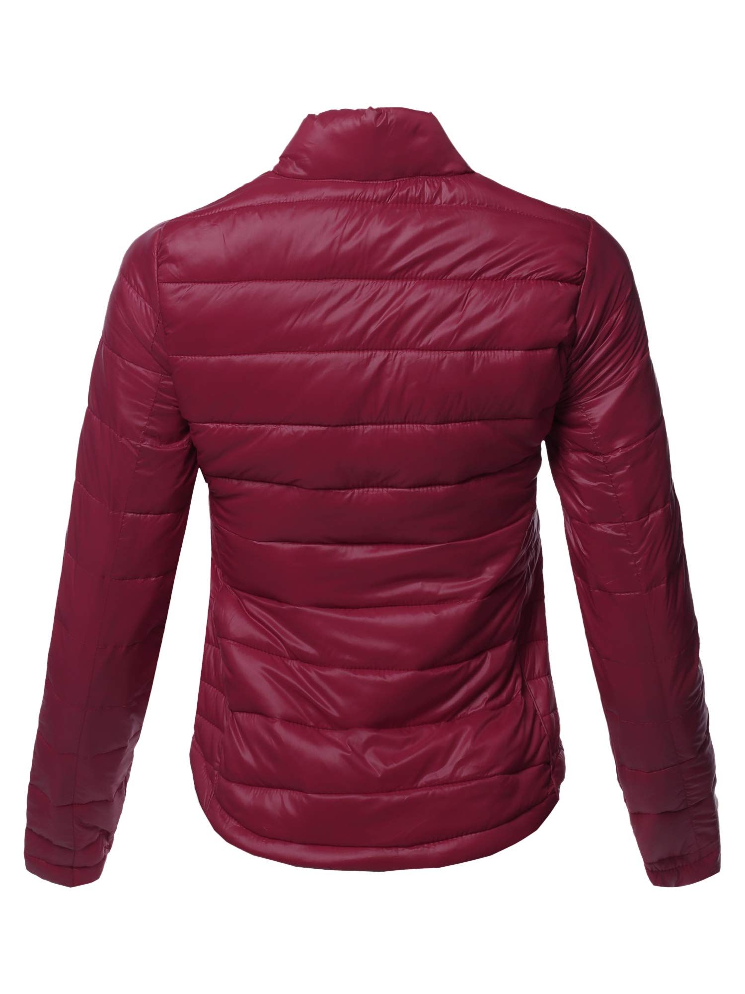 Emma Women's Lightweight Quilted Puffer Jacket - Solid Color Outdoor Sports Coat for Hiking, Running & Casual Wear
