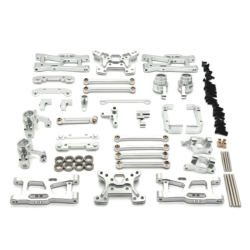 WLtoys 144016 144018 RC Car Metal Upgrade Kit - Aluminum Alloy Arms, Links & Steering Cups for Off-Road Racing & Bashing