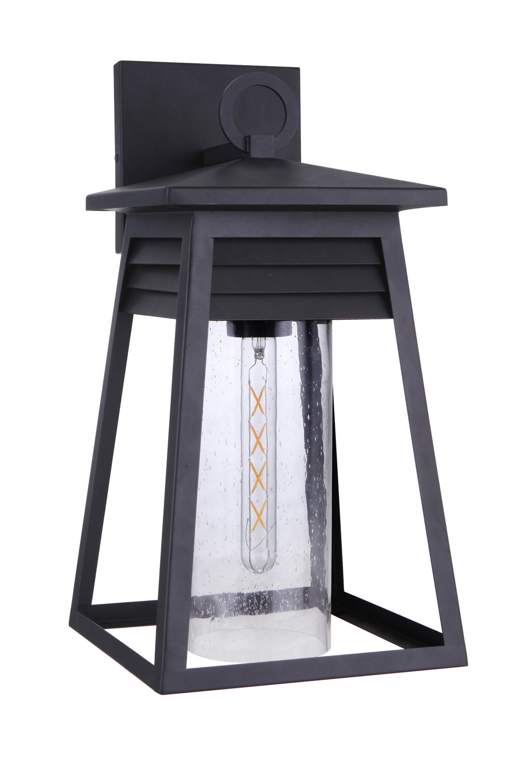 Becca Textured Black Outdoor Pendant Light - Weatherproof Hanging Fixture for Porch, Patio & Garden Lighting