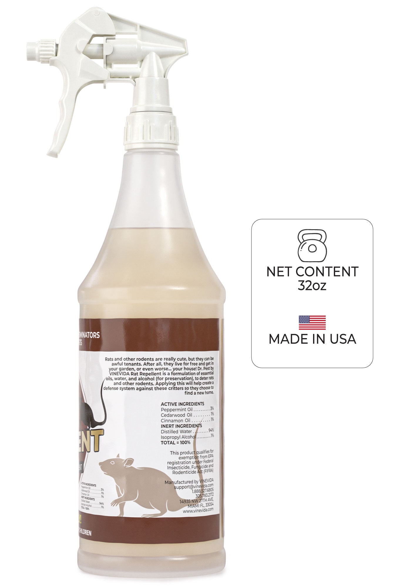 Best Ultrasonic Rat Repellent - Safe & Effective Pest Control for Home, Garage & Garden - Non-Toxic Rodent Deterrent for Indoor & Outdoor Use