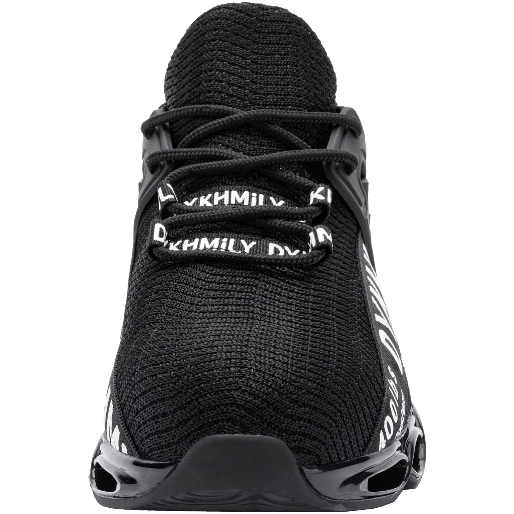 DYKHMILY Women's Steel Toe Sneakers - Lightweight Slip On Safety Shoes with Wide Width & Breathable Design for Work, Construction & Outdoor Activities