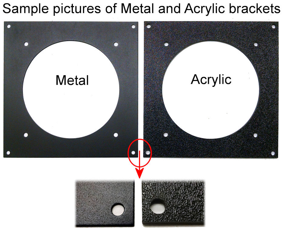 120mm CG Fan Bracket Kit - Single Hole/Bare Kit for Multimedia Cabinet Cooling & Home Theater Cooling Solutions - Perfect for PC Cases, AV Racks & Entertainment Centers