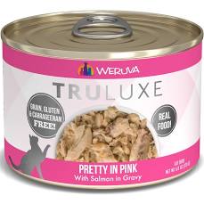 Weruva Truluxe Pretty in Pink Grain-Free Wet Cat Food - Natural Chicken & Tuna Recipe in Gravy - 3 oz Cans (Pack of 12) - Perfect for Picky Eaters & Special Occasion Treats