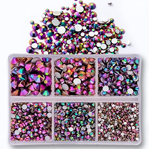 YADADA Nail Art Rhinestones - 3000pcs Self-Adhesive Nail Gems for Manicure, Pedicure & Nail Decoration | Perfect for DIY Nail Art, Salon Use & Special Occasions