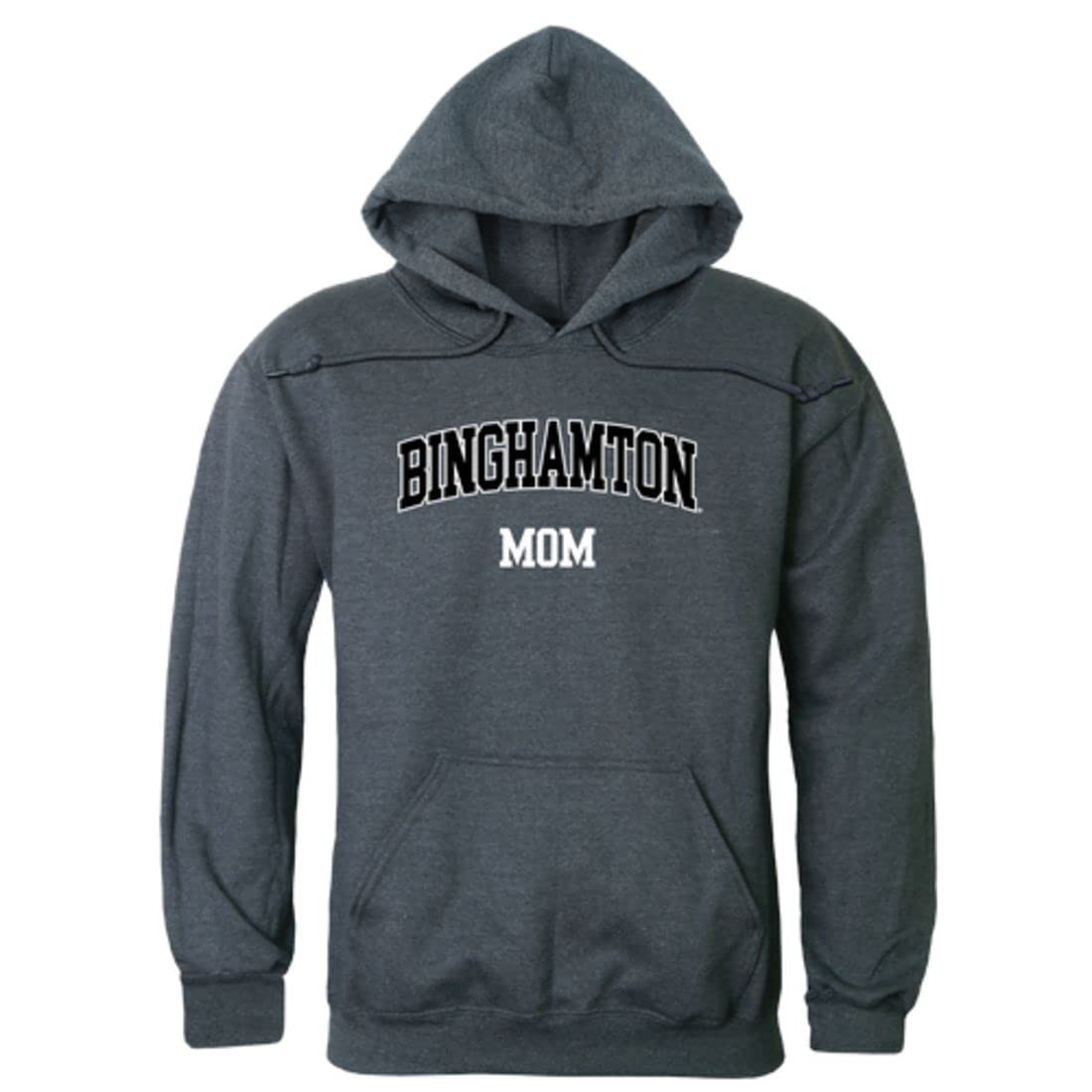 Binghamton University Bearcats Mom Fleece Hoodie - Cozy Heather Grey Pullover for Women | Perfect for Game Day & Casual Wear