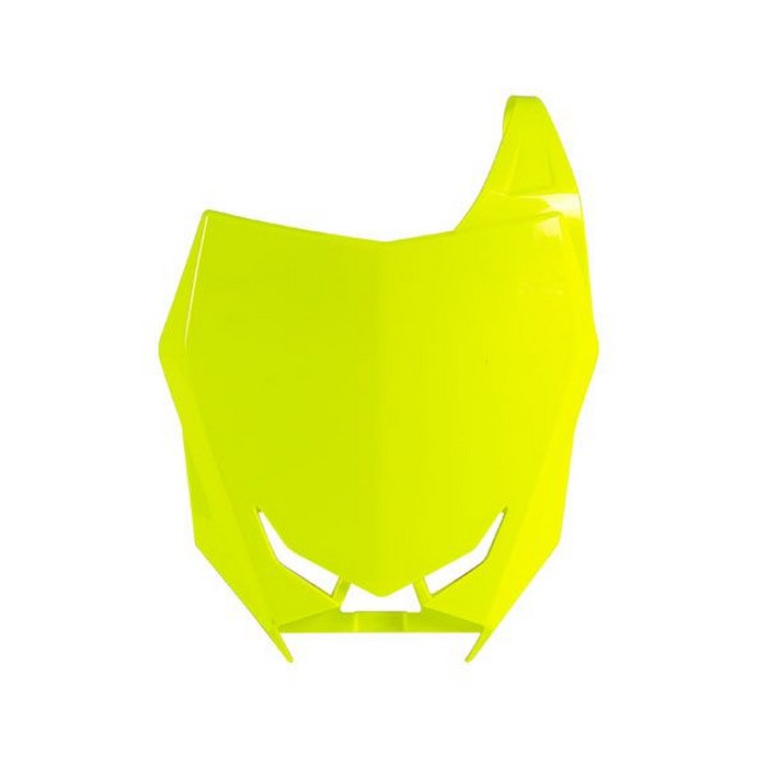 Suzuki RMZ250 RMZ450 Front Number Plate - Neon Yellow - Fits 2018-2020 Models - Dirt Bike Motocross Racing Accessories