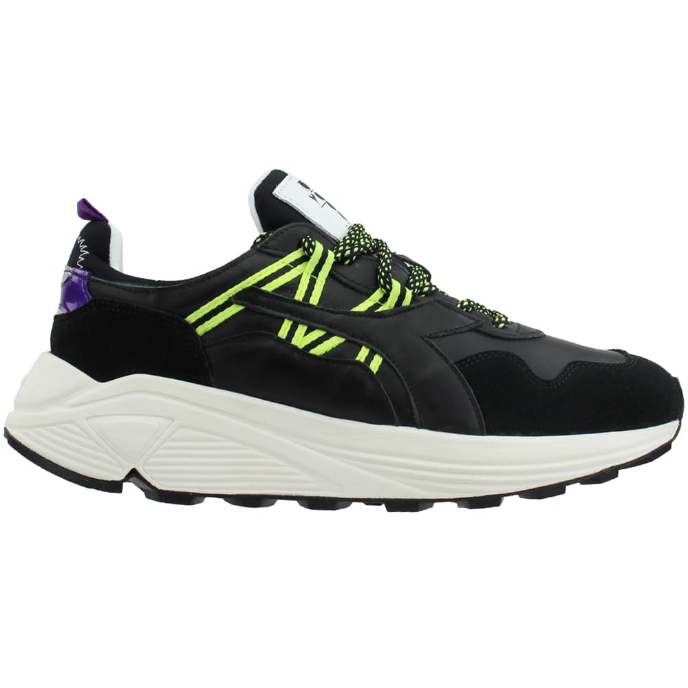 Diadora Men's Rave Leather Lace-Up Sneakers - Grey Casual Shoes for Walking, Running & Everyday Wear