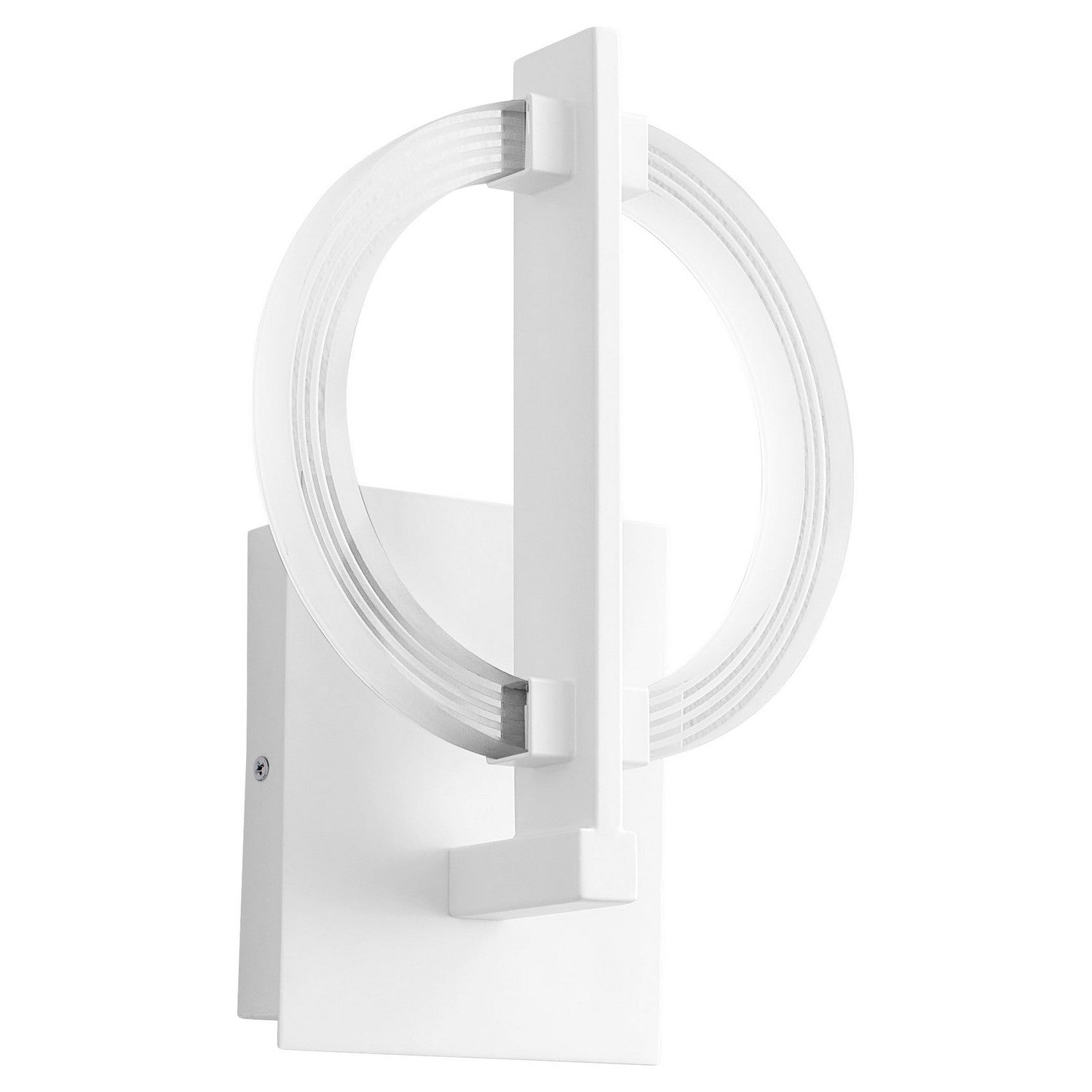 Oxygen Arena 3 5014 6 Modern Wall Sconce Light Fixture - White - Perfect for Bedroom, Living Room, and Hallway Lighting
