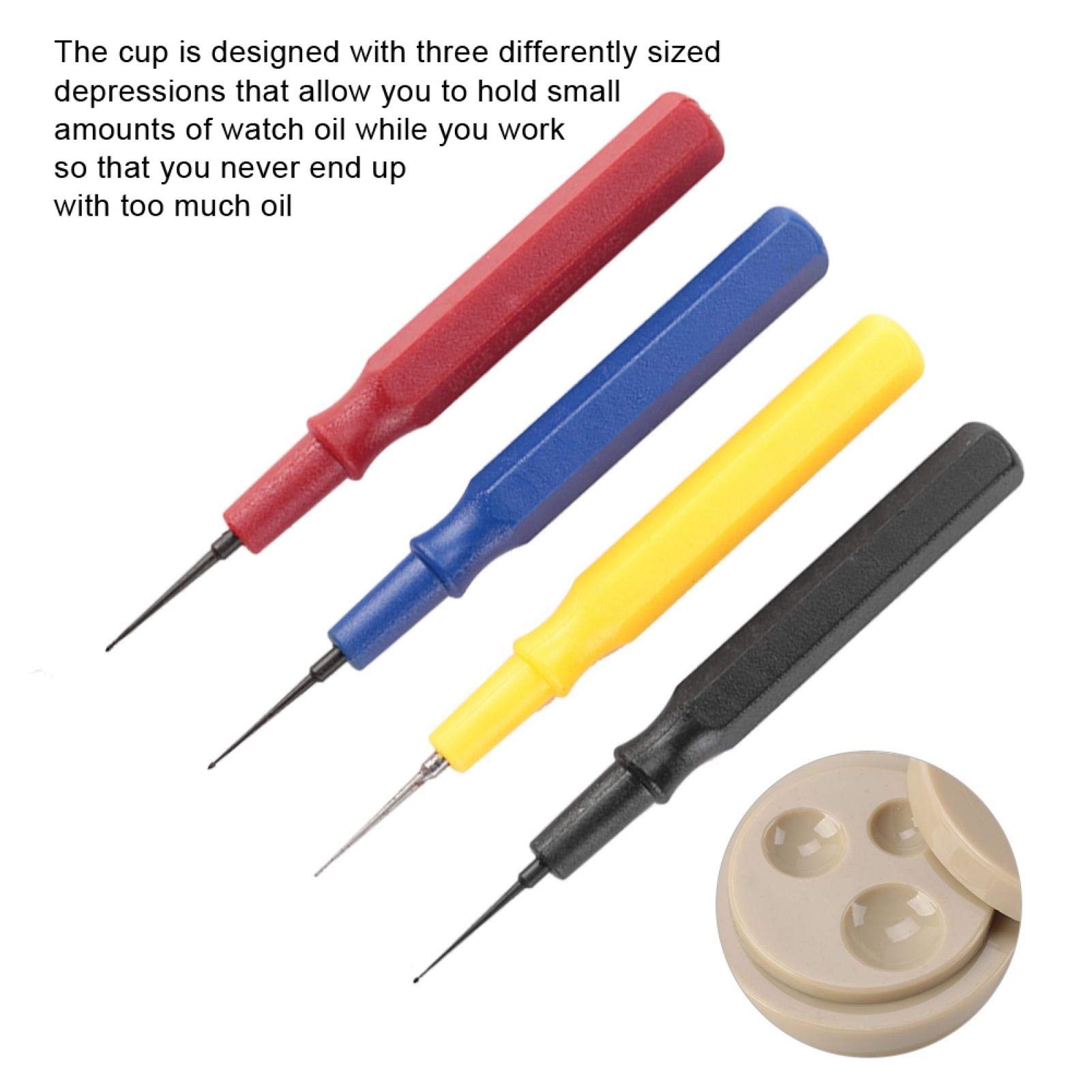 Professional Watch Oiler Kit Set - Durable Plastic Watchmaker Repair Tools with Multiple Sizes for Precision Watch Maintenance | Portable & Lightweight for Watch Repair Technicians | Perfect for Watchmakers, Jewelers & DIY Enthusiasts