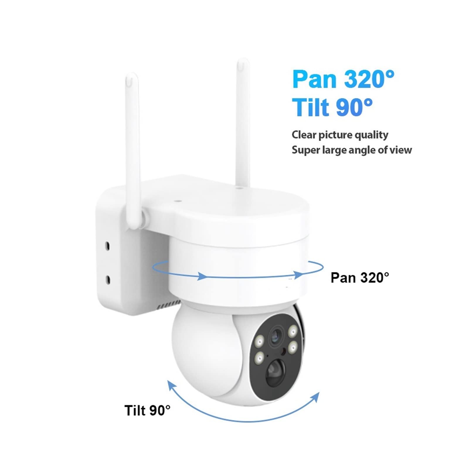 4MP Solar Security Camera Outdoor - Waterproof WiFi IP PTZ Camera with Rechargeable Battery for Home Surveillance | Solar-Powered 24/7 Monitoring | Ideal for Yard, Garage & Property Protection