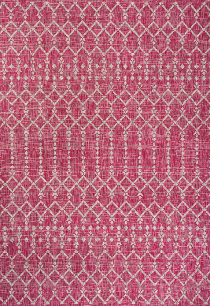 Ourika Moroccan Geometric Textured Weave Rug - Indoor/Outdoor Area Rug for Living Room, Bedroom, Patio & Deck - Boho Chic Home Decor