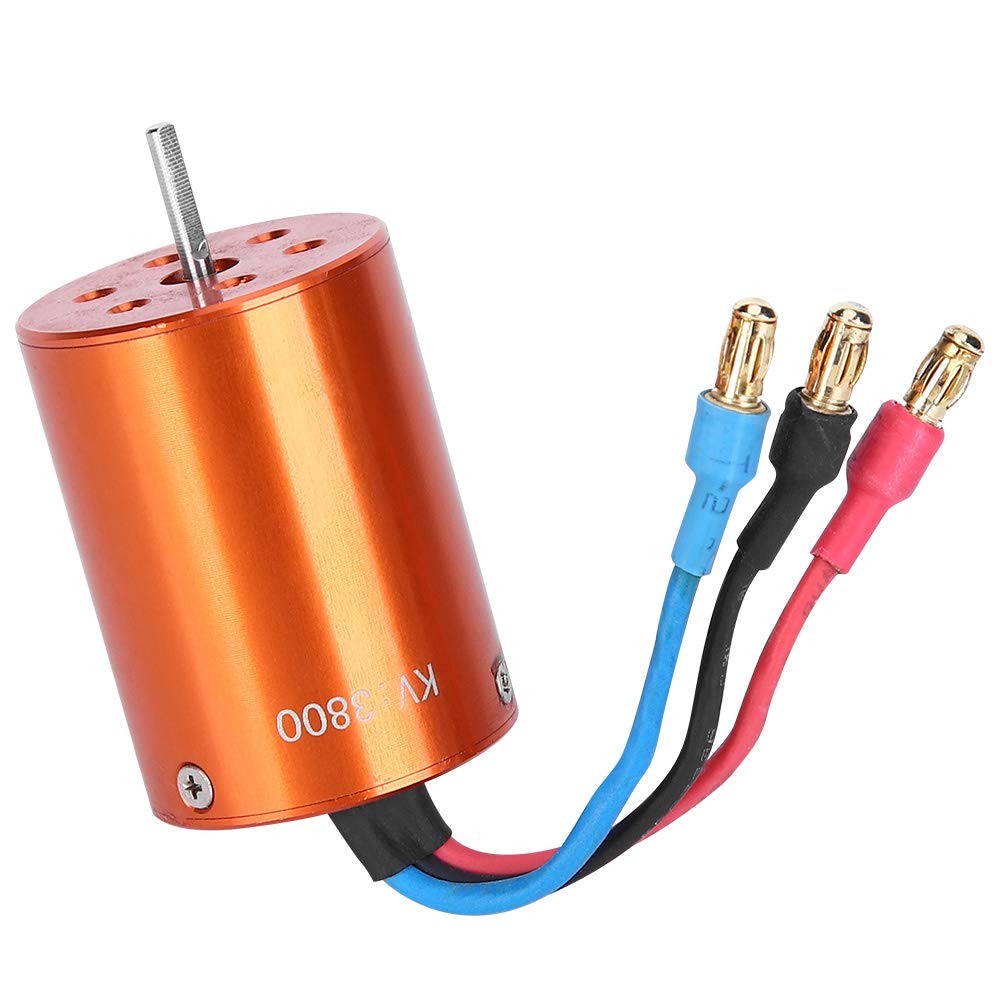 VGEBY 3800KV High-Speed RC Motor - Durable Metal 2838 Motor for 1/12 & 1/14 Scale RC Cars & Boats (2.3mm Shaft) - Perfect for Racing, Off-Road & Water Performance Upgrades