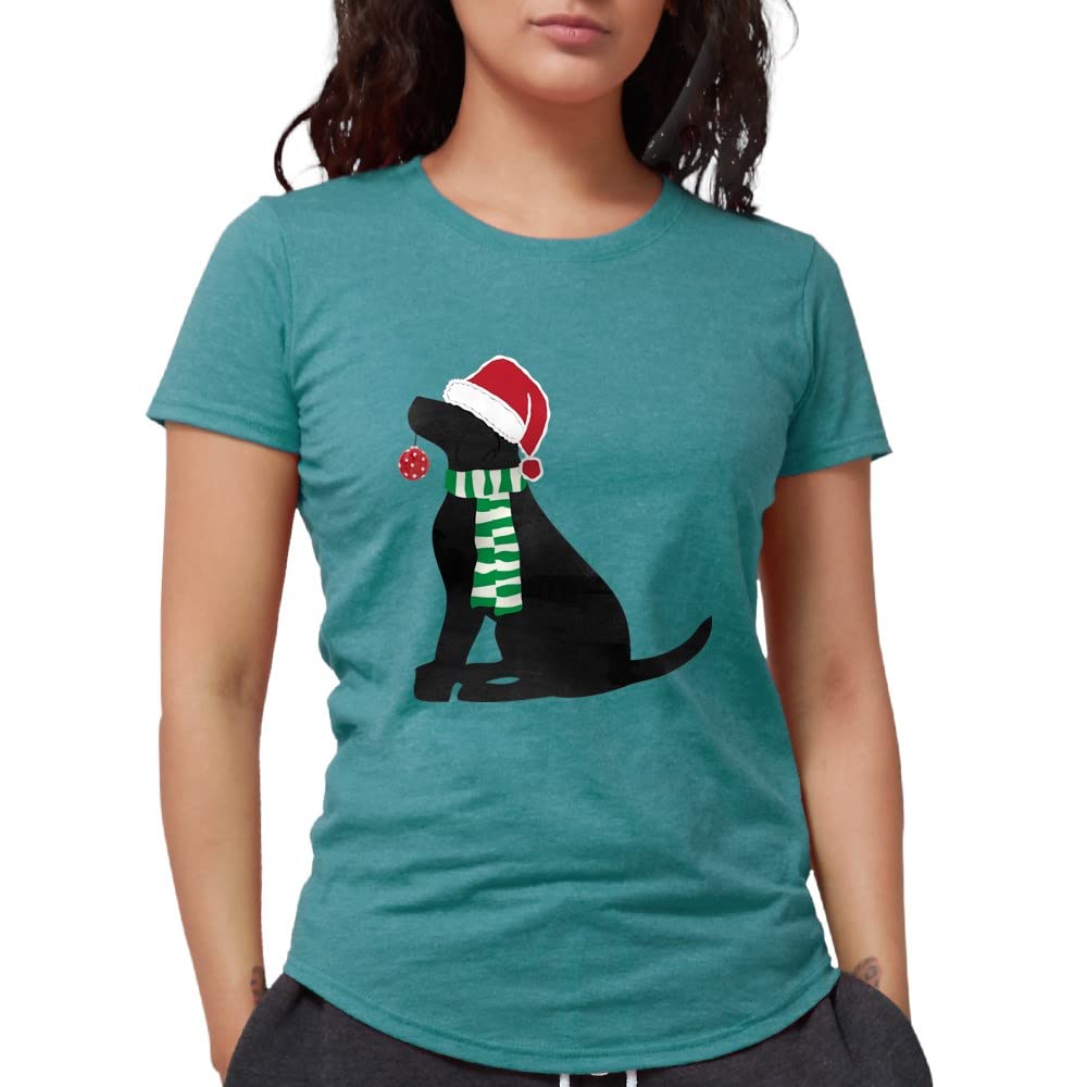 Christmas Black Lab Holiday Dog T-Shirt - Tri-Blend Tee for Pet Lovers | Perfect for Holiday Parties, Family Gatherings & Festive Outfits