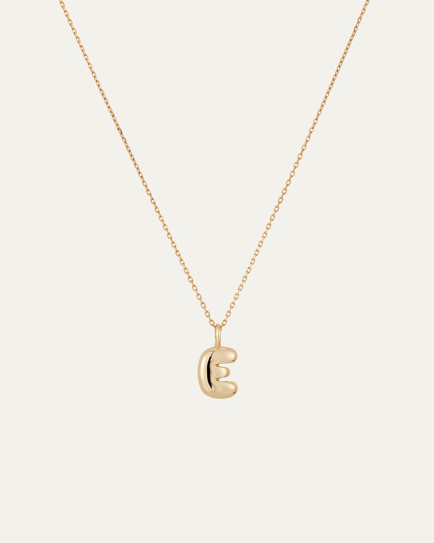14K Gold Bubble Letter Necklace - Personalized Initial Pendant for Women - Trendy Layered Jewelry Gift for Her - Perfect for Everyday Wear & Special Occasions