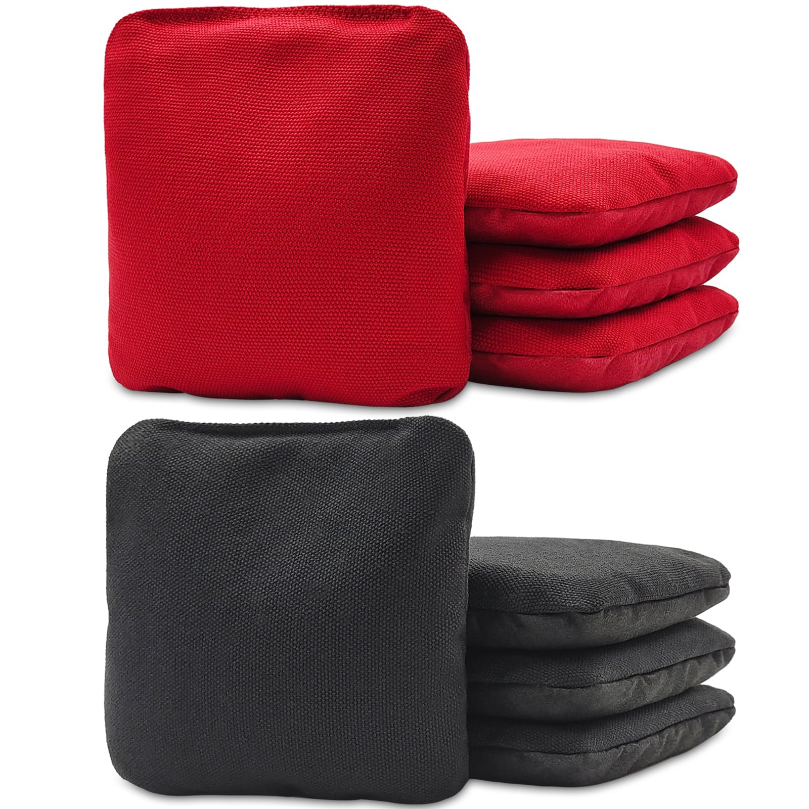 Premium Cornhole Bags Set of 8 - Dual Sided Regulation Cornhole Bean Bags with Slick & Stick Surfaces for Professional Cornhole Tournaments - Perfect for Backyard Games, Tailgating Parties & Outdoor Family Fun