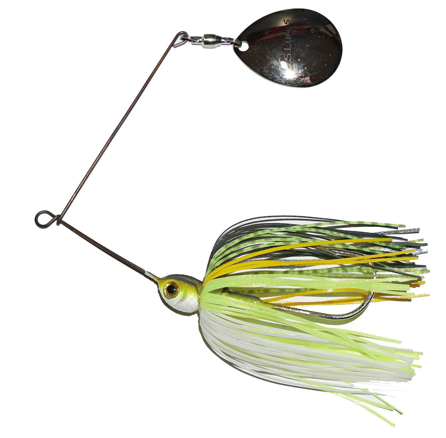 C.S. Lures 1/4oz Spinnerbait Fishing Lure - Bass Fishing Bait with Spinner Blade for Freshwater & Saltwater - Perfect for Casting, Trolling, and Shore Fishing