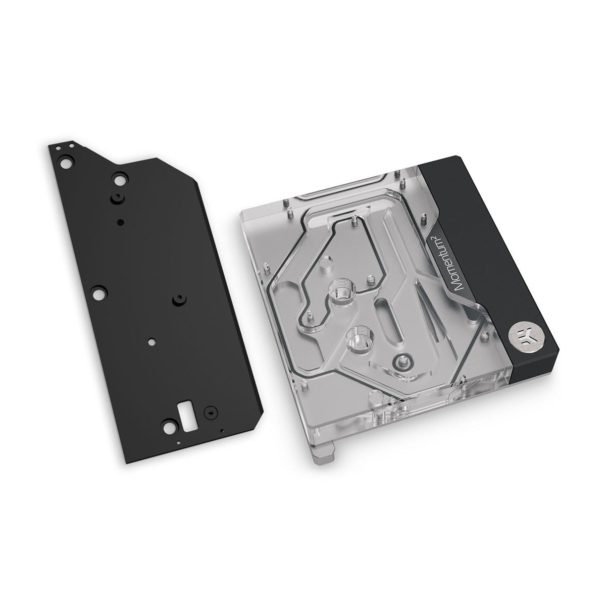 EK Quantum Momentum² ASUS ROG Maximus Z790 Dark Hero D-RGB Water Block - Premium Plexi Cooling Solution for Gaming PC & High-Performance Builds - Perfect for Overclocking and Custom Liquid Cooling Systems