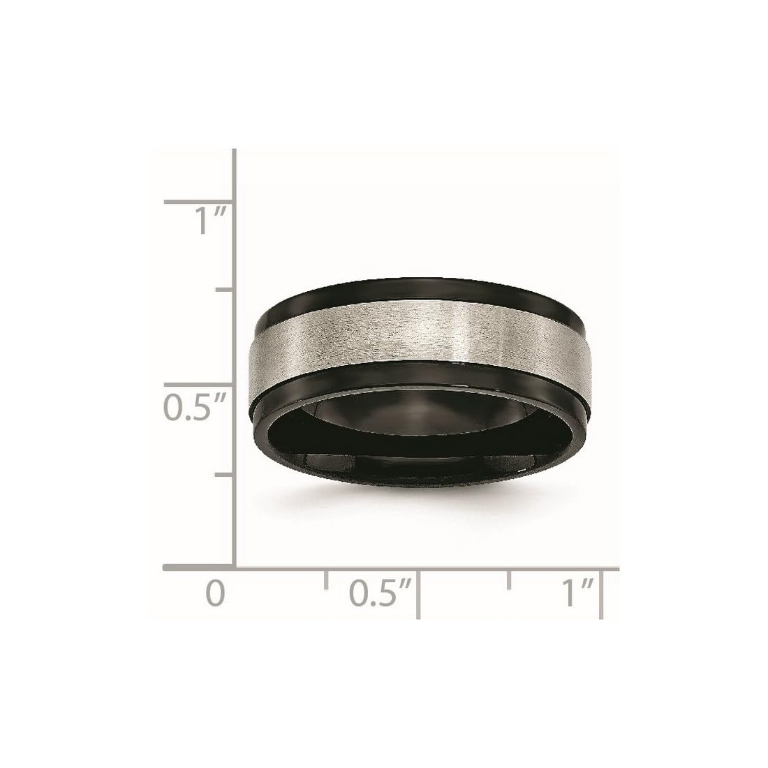 Titanium Two-Tone Band Ring for Women & Men - Stylish & Durable for Everyday Wear