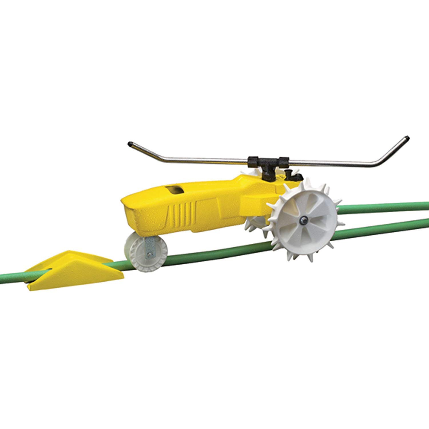 Nelson Cast Iron Traveling Sprinkler - Covers 13500 sq. ft. | Durable Lawn Irrigation for Large Yards, Gardens & Farmland