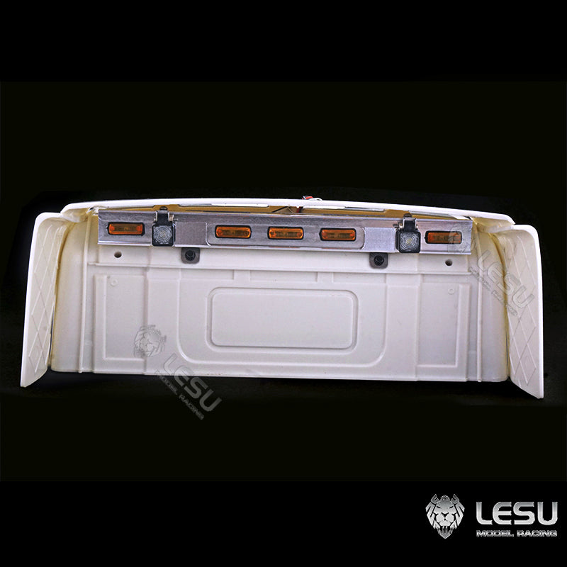 1:14 Scale DIY TAMIYA RC Tractor Truck Trailer Metal Spoiler Lamp - Compatible with R470 & R620 Radio Control Models - Perfect for RC Truck Customization & Nighttime Racing Scenes