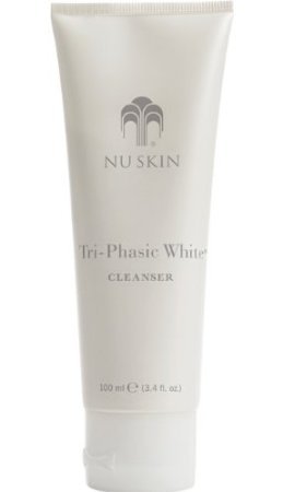 Nu Skin Tri-Phasic White Cleanser 3.4 Oz - Brightening Facial Cleanser for Glowing Skin | Gentle Exfoliating Face Wash for Dark Spots & Uneven Tone | Perfect for Morning & Night Skincare Routine