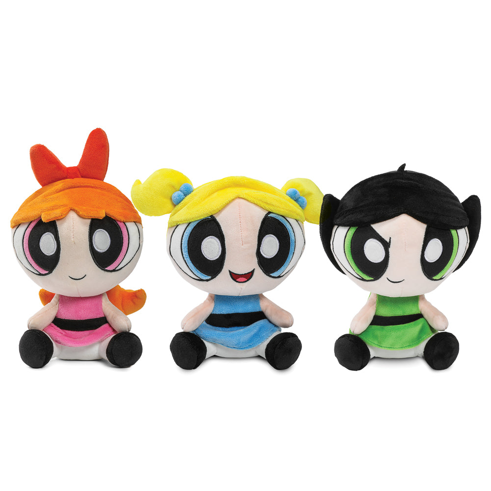 Powerpuff Girls Soft Plush Toy Bundle - 3 Pack Cute Cartoon Stuffed Animals for Kids, Collectors & Fans | Perfect for Gifts, Bedroom Decor & Playtime Fun