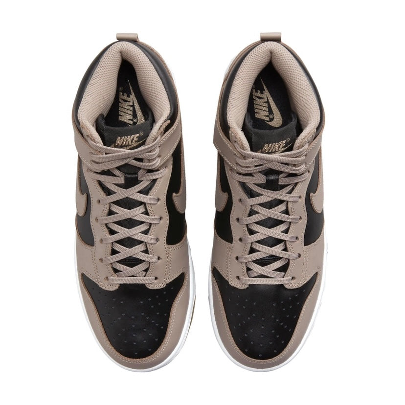 Nike Women's Dunk High Sneakers - Fossil Moon Black Retro Basketball Shoes for Women | Perfect for Casual Wear, Street Style & Gym Workouts