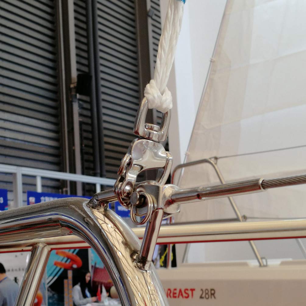 Stainless Steel Swivel Snap Shackle for Sailing & Marine Use