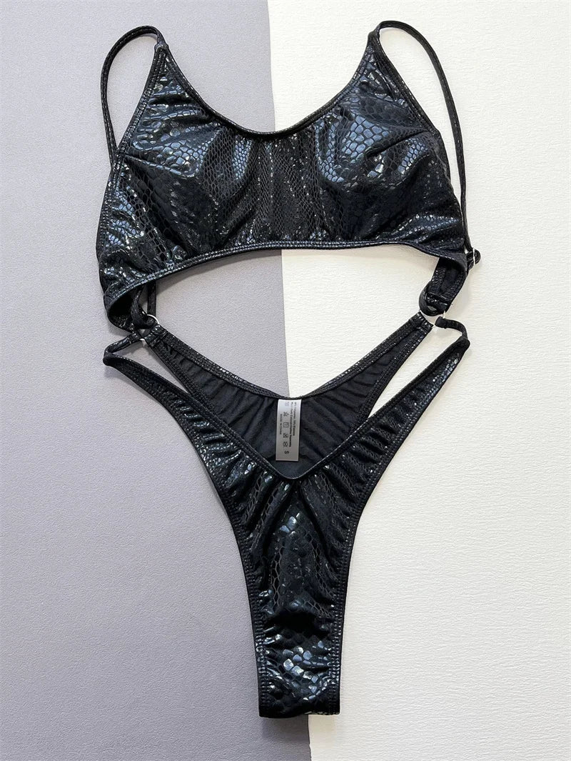 Sexy Black Hollow Out One Piece Swimsuit for Women - 2024 Brazilian Cut Out Monokini Bathing Suit | Beach Vacation, Pool Party, Summer Fashion