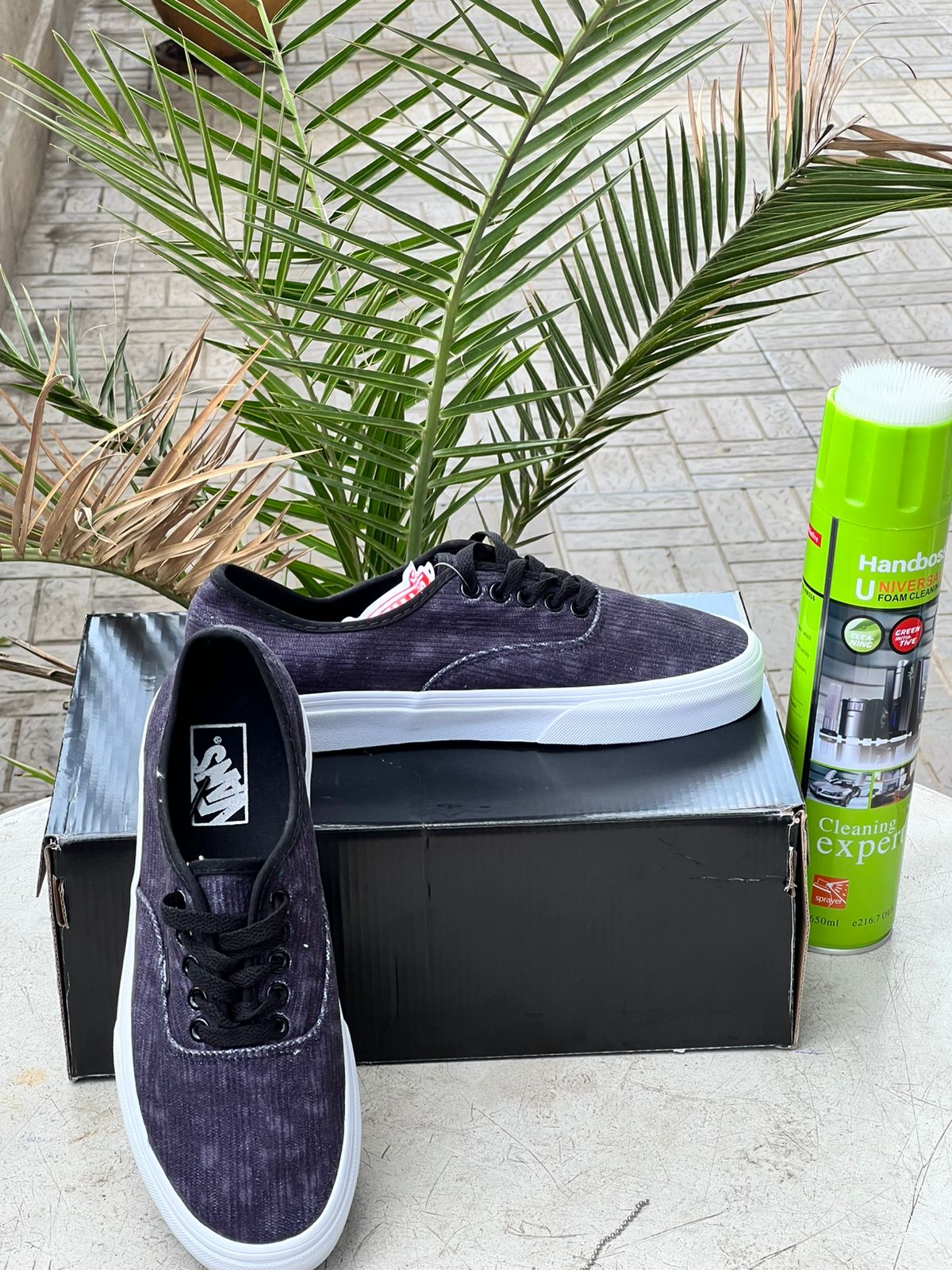 Vans Washed Black Ribbed Canvas Sneakers for Men & Women - Classic Low-Top Skate Shoes with Comfortable Cushioning - Perfect for Casual Wear, Street Style & Skateboarding